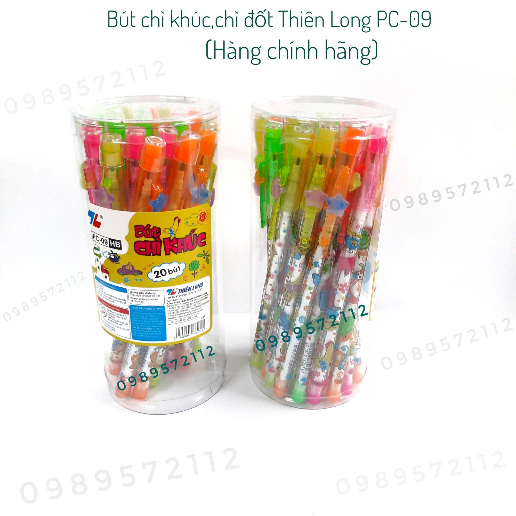 Bút chì khúc Thiên Long PC-09,chì đốt. (1 cái).