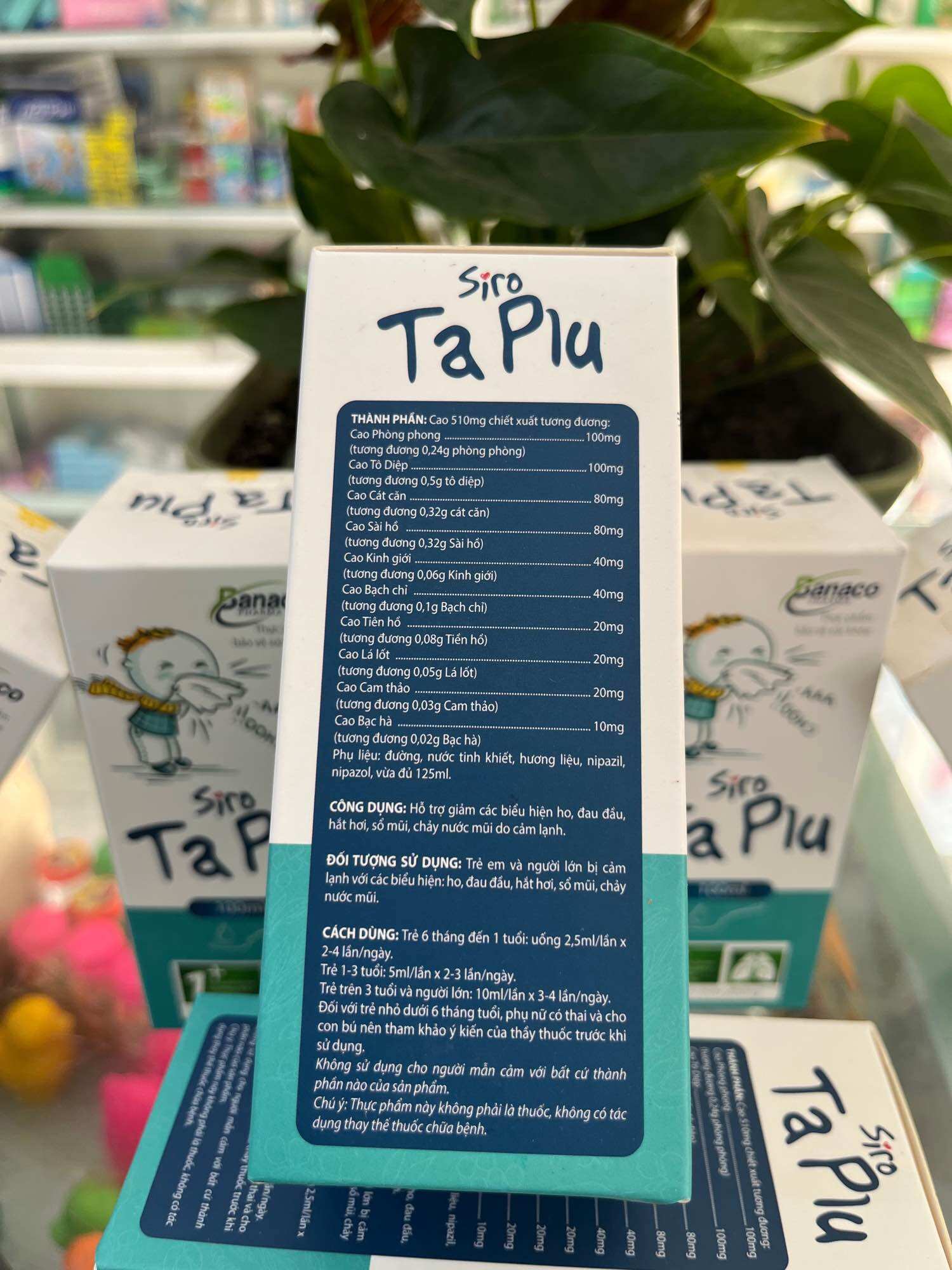 Hỗ trợ cảm ho sổ mũi cho bé  TA PLU chai 100ml
