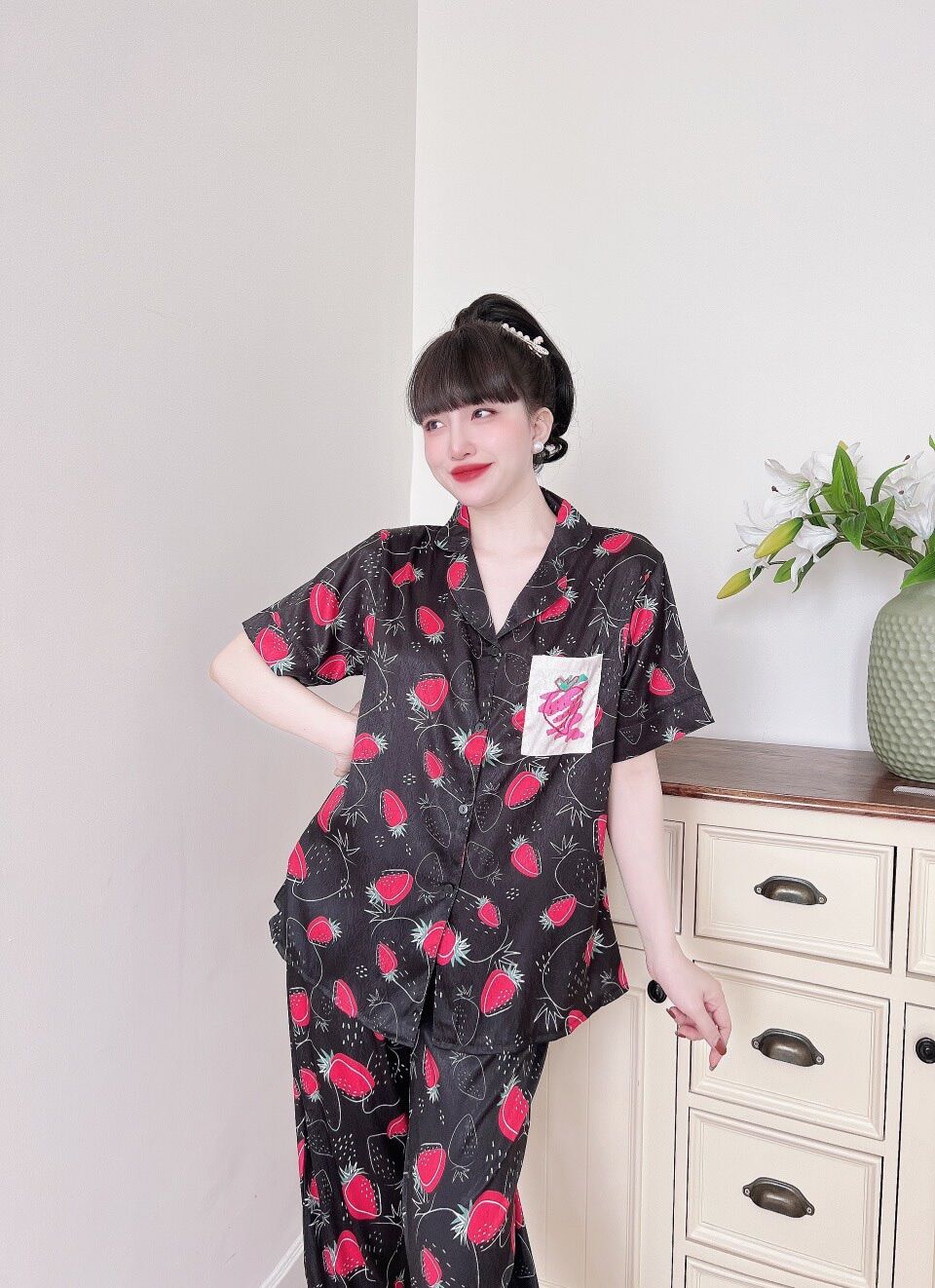 (LỤA XƯỚC CAO CẤP) Đồ bộ Bigsize 50-100kg Lụa xước ánh kim mịn mát Y