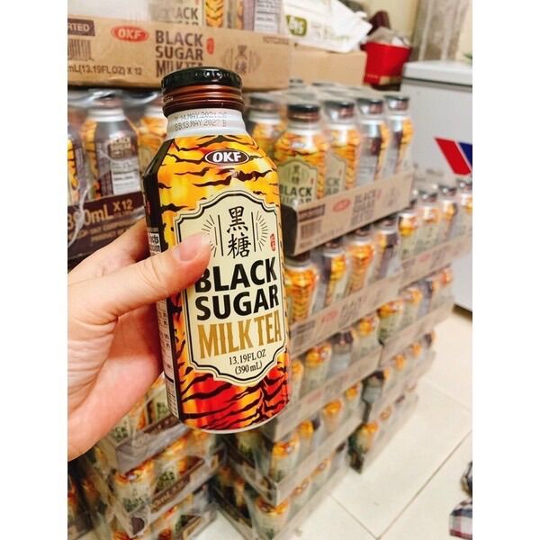 ( Date th8.2023) Trà sữa đường đen (Black Sugar) Hàn Quốc chai 390ml