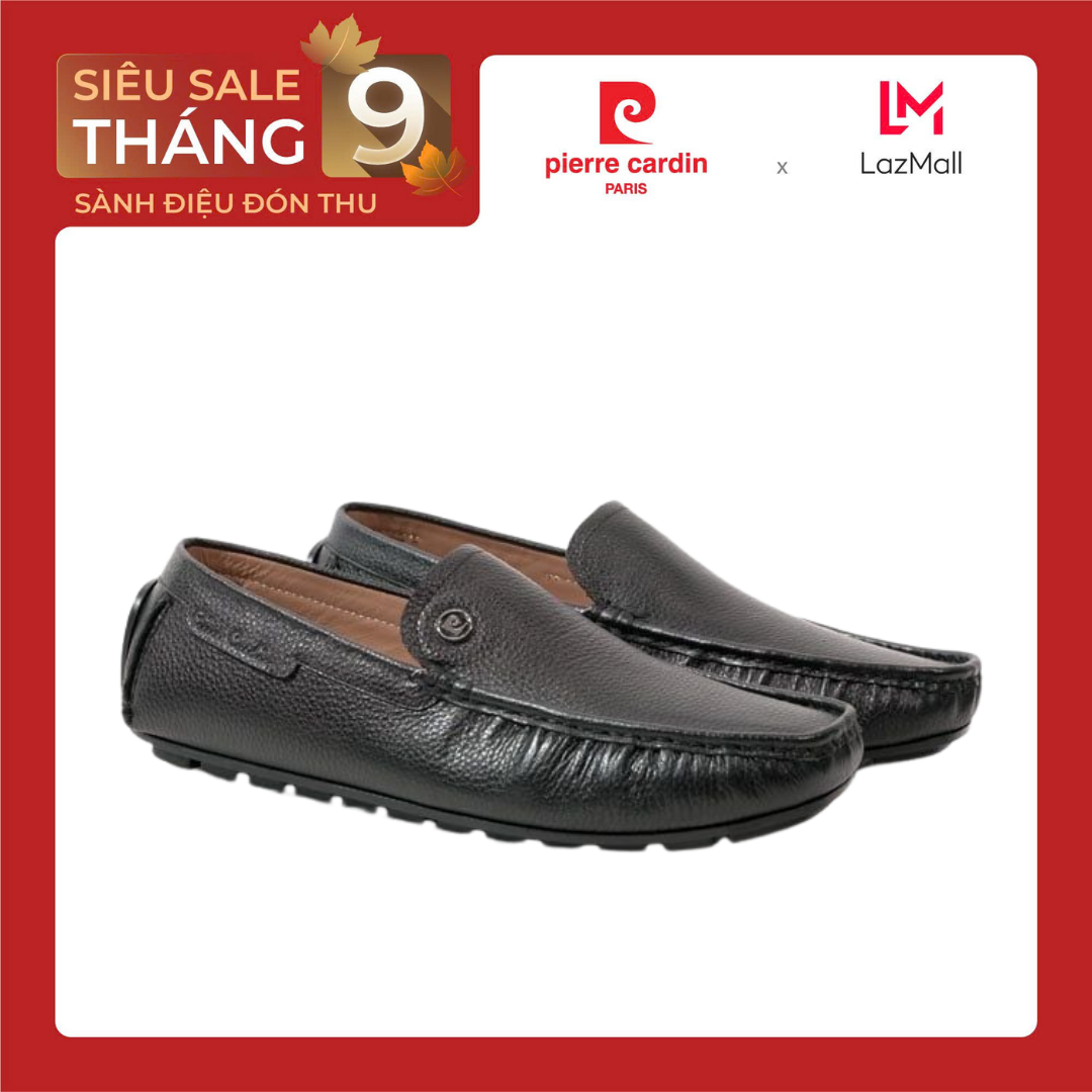 Giày Mọi Nam Da Bò Thật Dập Vân Pierre Cardin 533