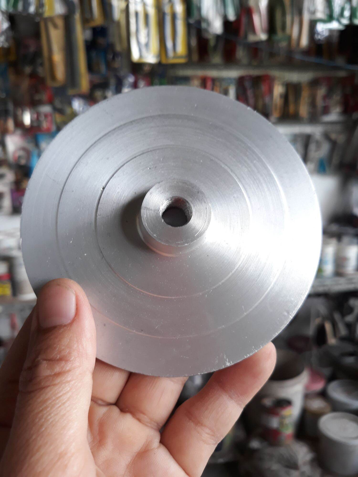 Đế chà nhám, đế gai , đế dán nhám 100mm nhôm