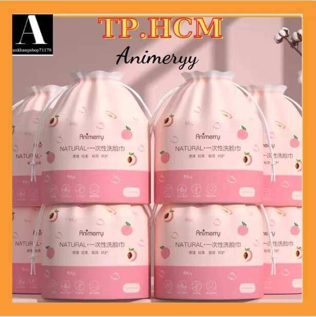 Khăn lau mặt 1 lần animerry cuộn 40 khăn