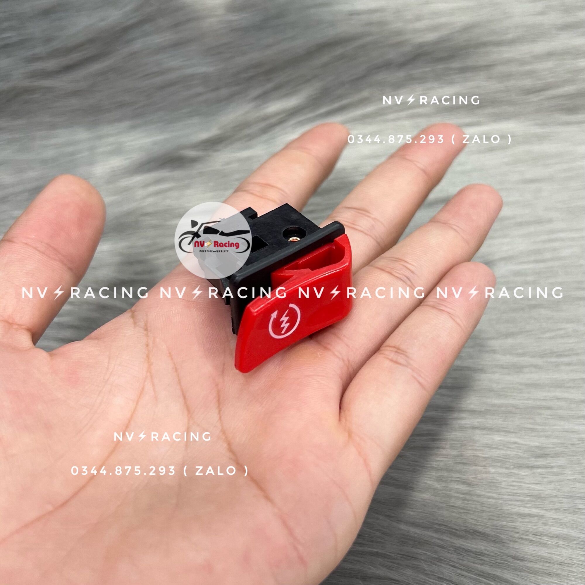 [ Chính hãng ] Nút công tắc đỏ cao cấp dành cho dòng xe Honda ( Tắt máy tạm thời, nút kèn, nút đề )