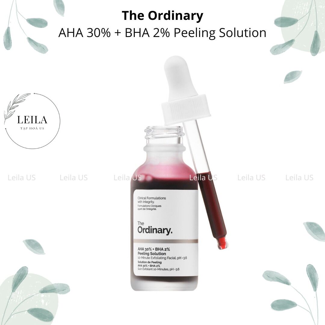 Tẩy tế bào chết hoá học aha 30% + bha 2% peeling solution 30ml - serum the ordinary