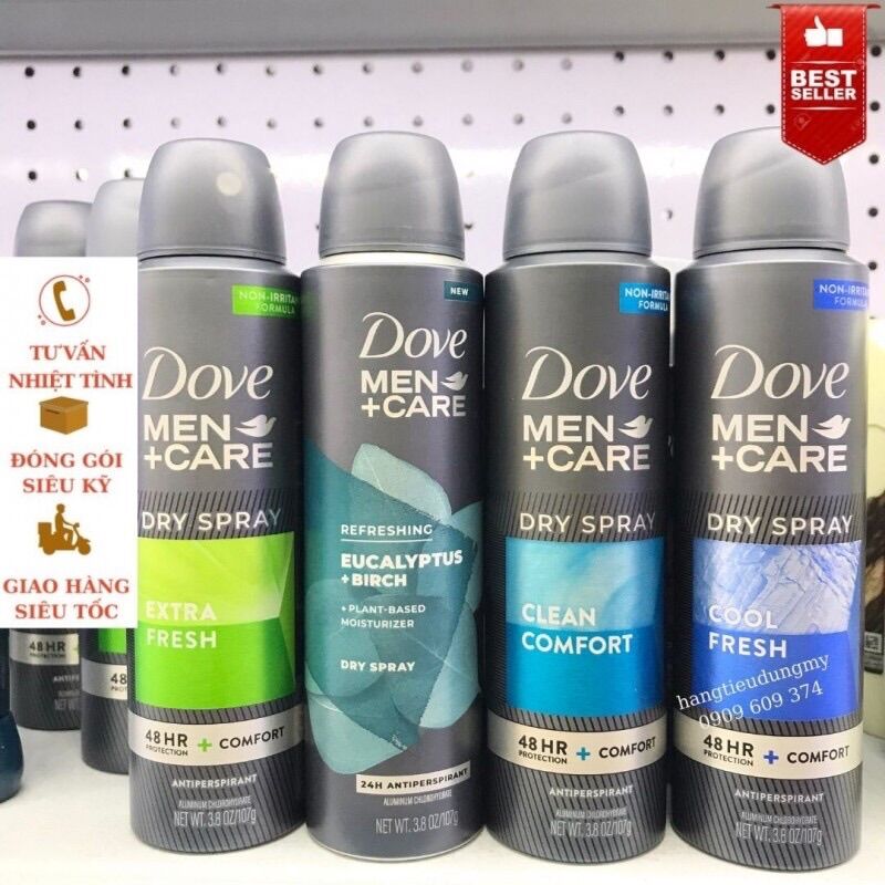XỊT KHỬ MÙI DOVE MEN CARE