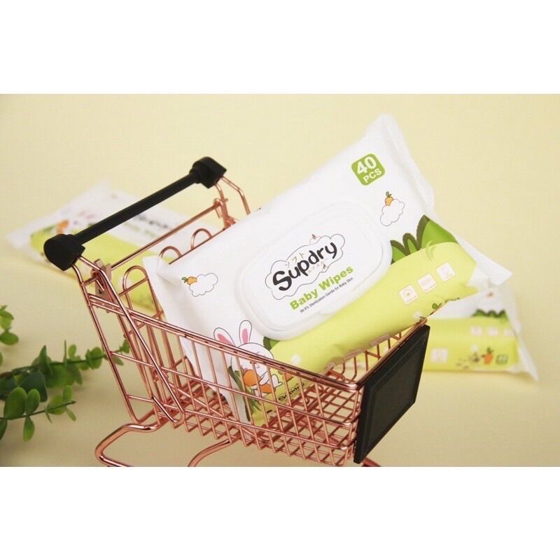 [HCM] KHĂN ƯỚT SUPDRY ( gói 40 tờ )