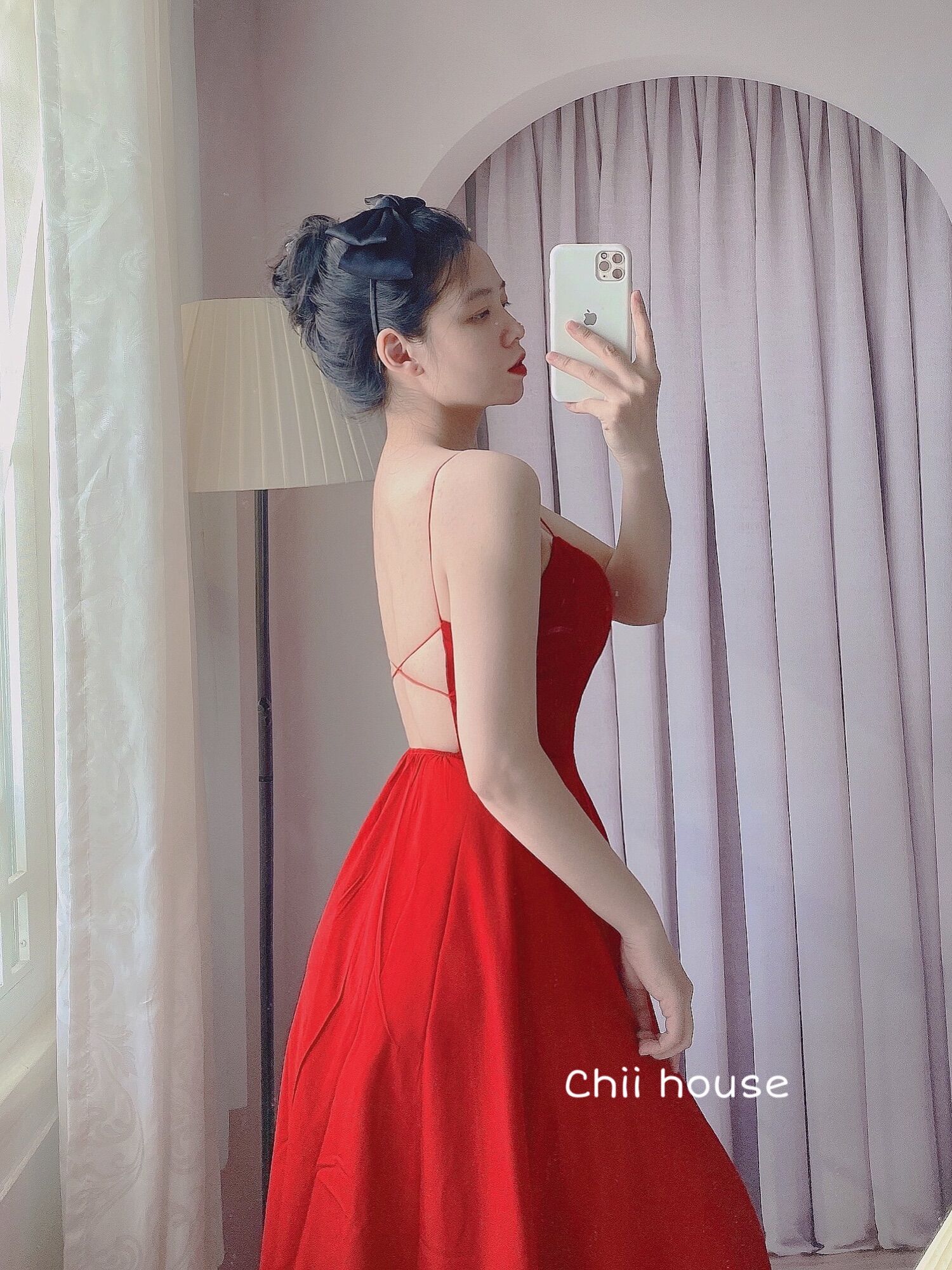 [HCM]MAXI ĐỎ 2 DÂY CHÉO LƯNG