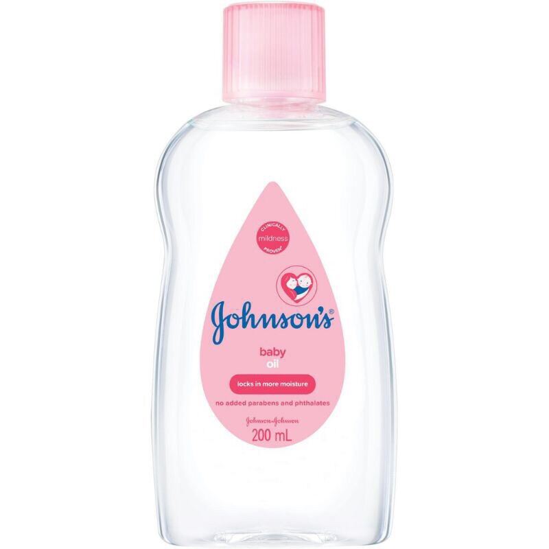 [HCM]Dầu mát xa dưỡng ẩm Johnsons baby oil pink 200ml