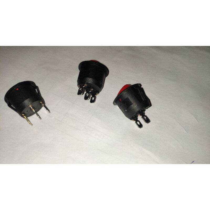 Công tắc bập bênh tròn đỏ - ON-OFF 2/3 chân