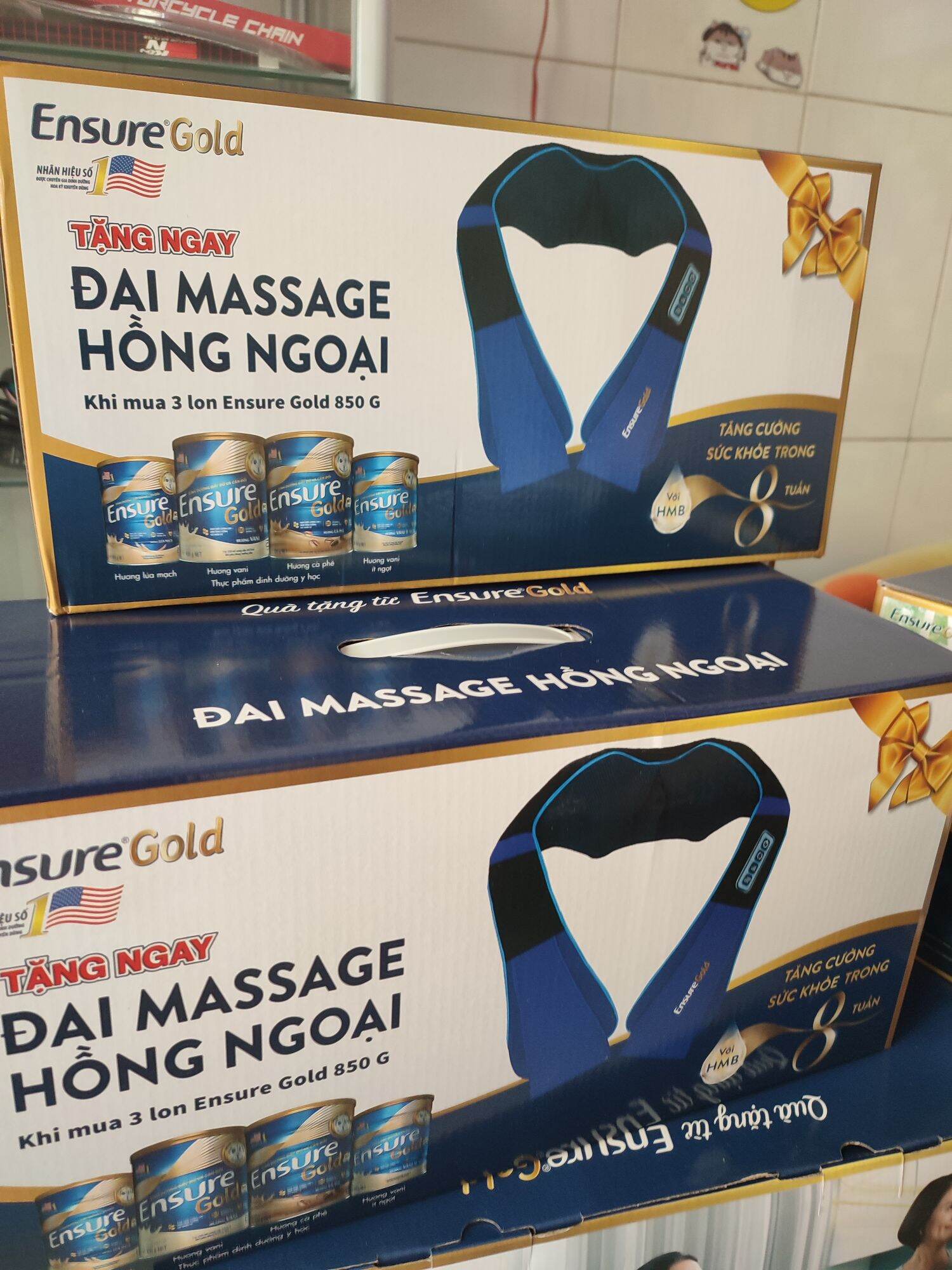 đai massage hồng ngoại quà tặng từ ensure