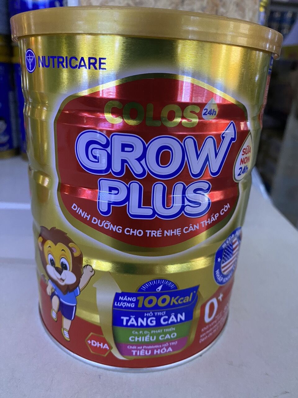 Colos. Grow Plus Sữa non 24h   0+ loại 850g ( Date mới hàng đẹp)