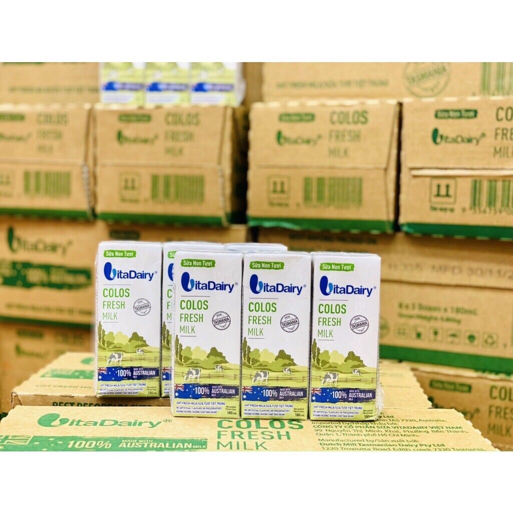 Thùng 24 hộp sữa non tươi Vitadairy 180ml