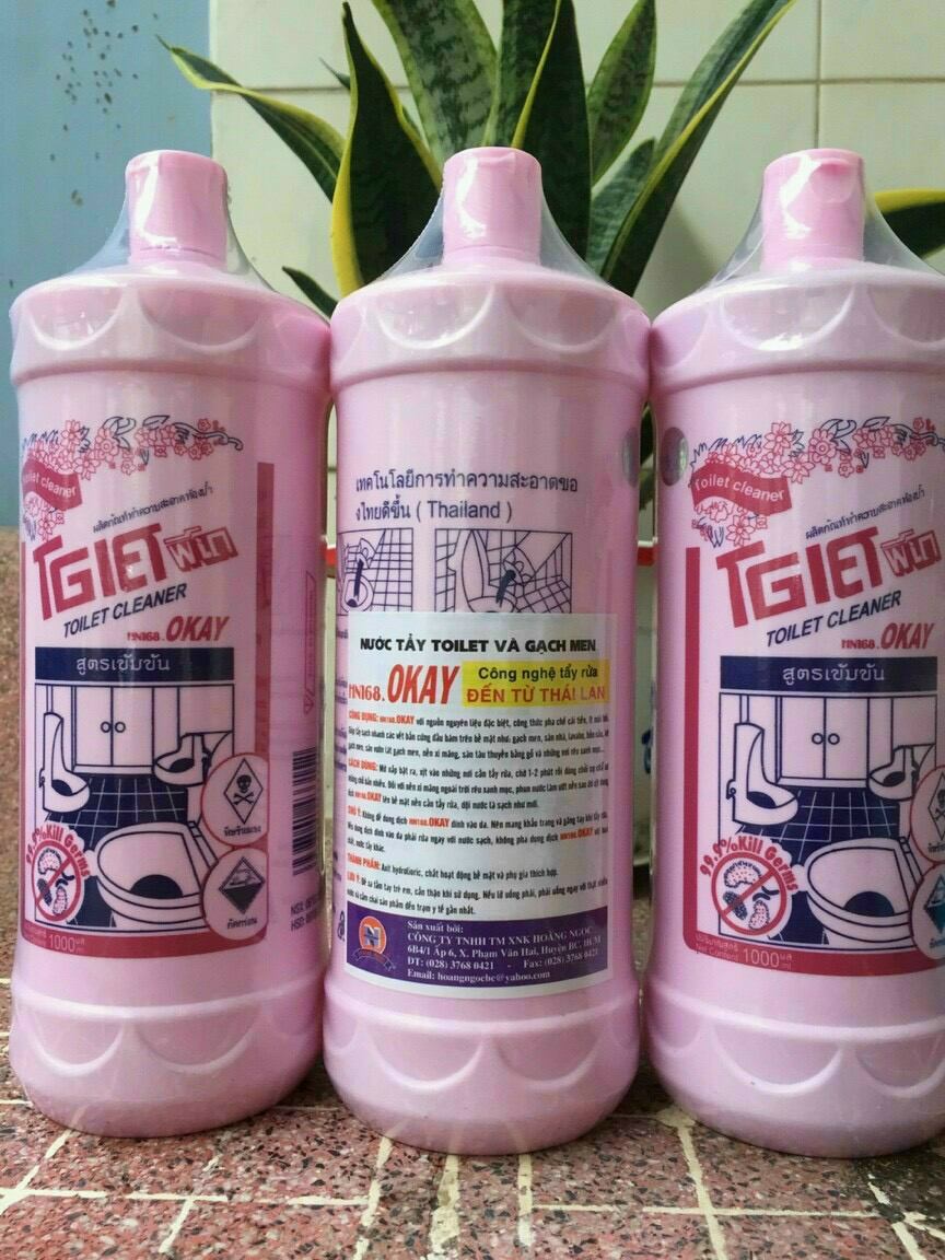 1 chai tẩy tolet siêu sạch thể tích 960ml