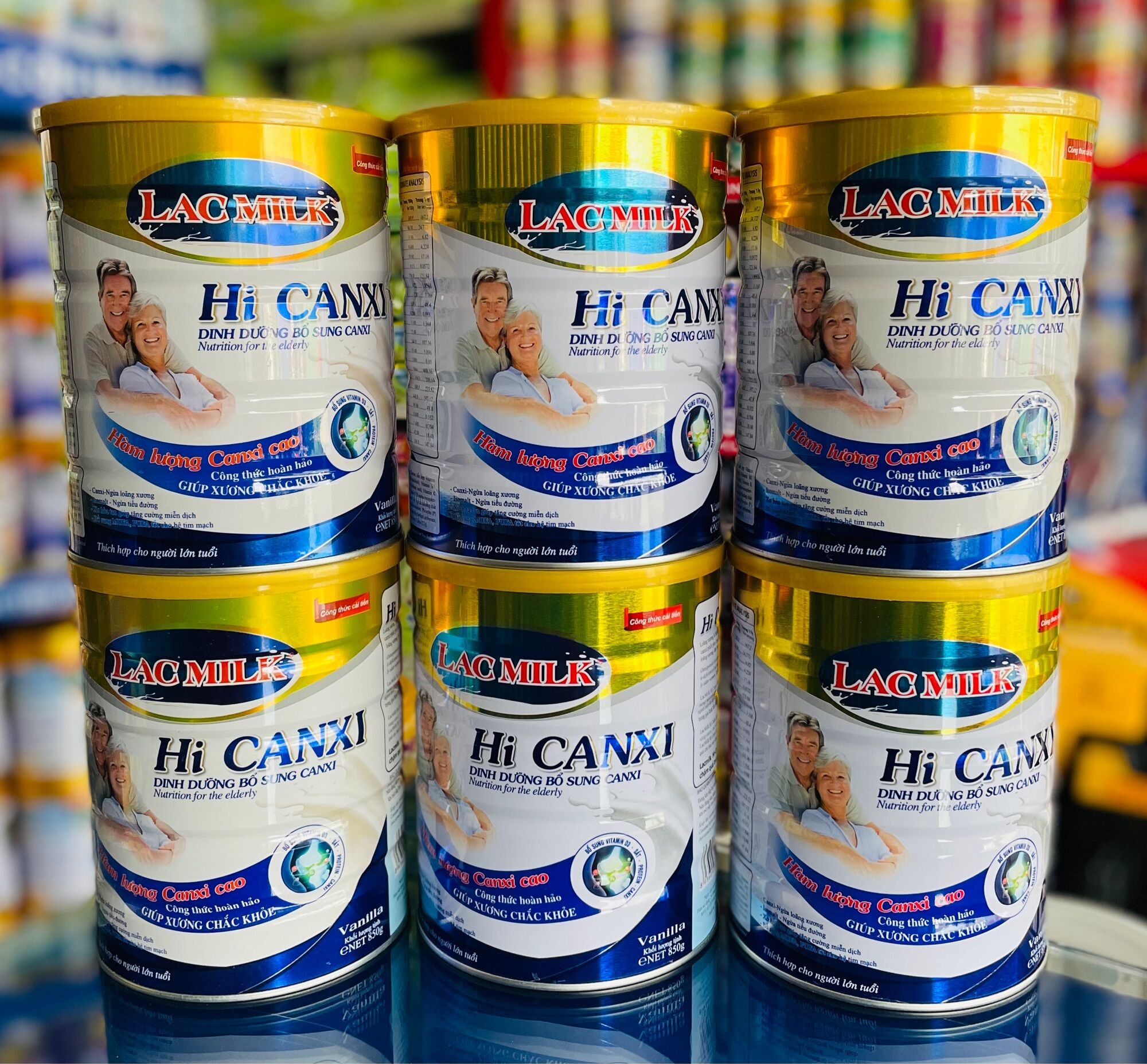 (Combo 2 Lon) Sữa Bột Lacmilk Hi Canxi 900g Bổ sung can xi, phòng ngừa tiểu đường (Date mới)