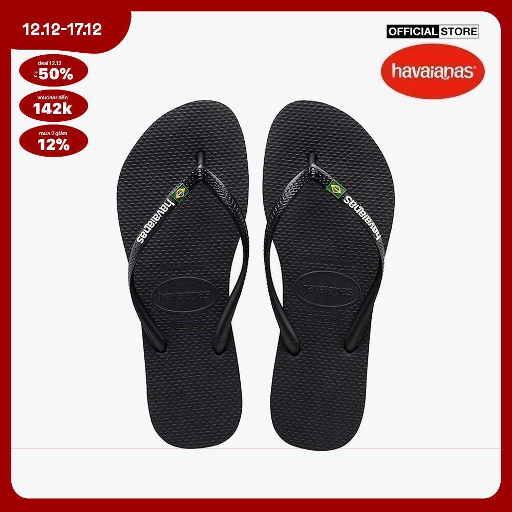 [GIÁ SỐC 12/12 + FLASH VOUCHER 20% + MUA 2 GIẢM 12% + FREESHIP|CHỈ 20H 11/12 - 12/12] HAVAIANAS - Dép nữ Slim Brasil 4140713-0090