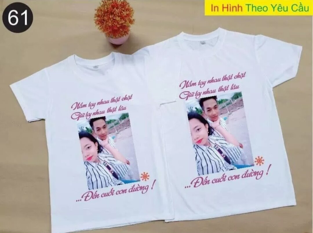 Áo thun cặp đôi in hình siêu nét_ thời trang ledu