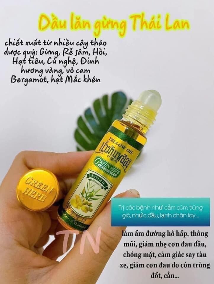 Dầu lăn thảo dược gừng thái lan