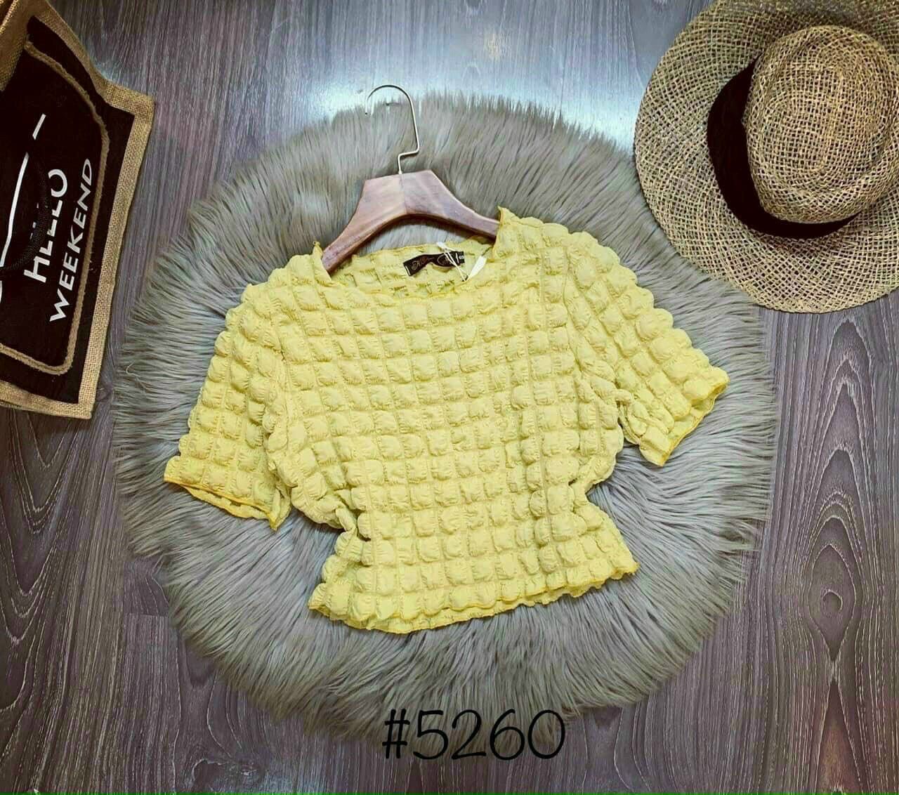 Áo xốp vuông tay ngắn croptop nổi xinh XV2