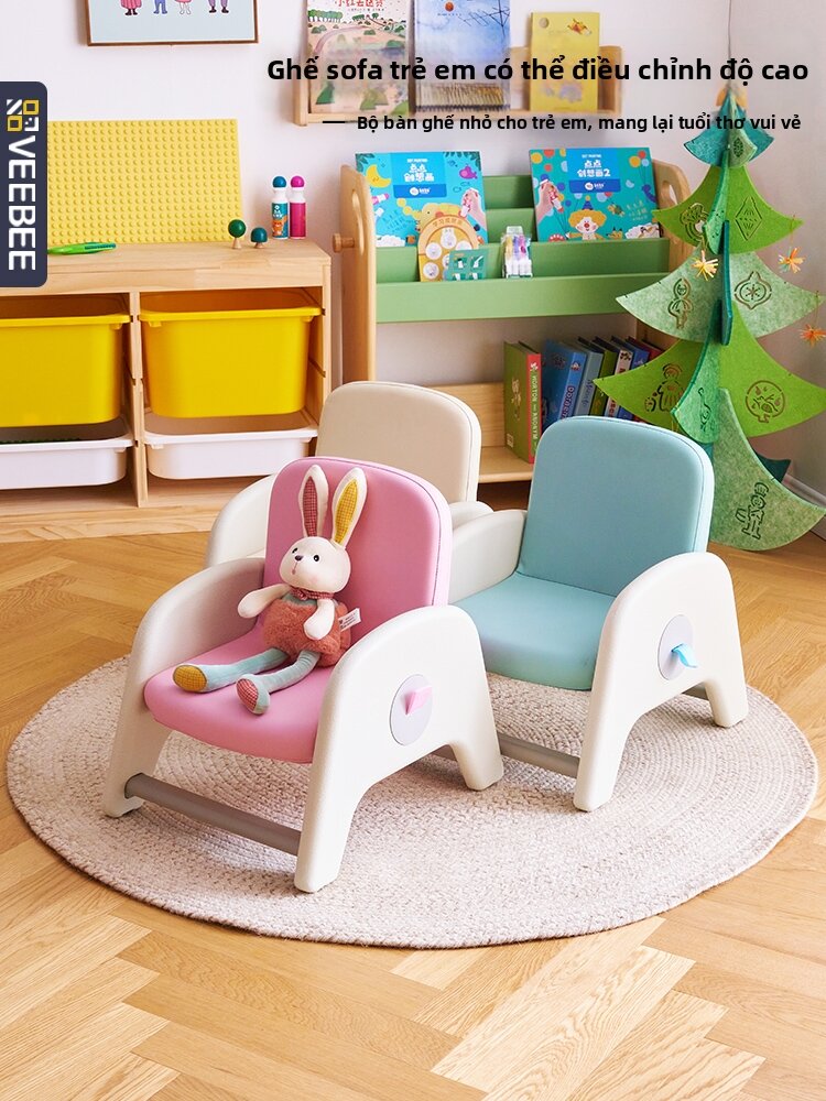 Adjustable Height Kids Sofa for Girls