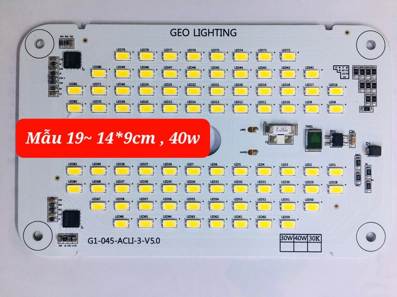 COMBO 20 MẠCH ĐÈN LED 40W SIÊU SÁNG, TIẾT KIỆM ĐIỆN