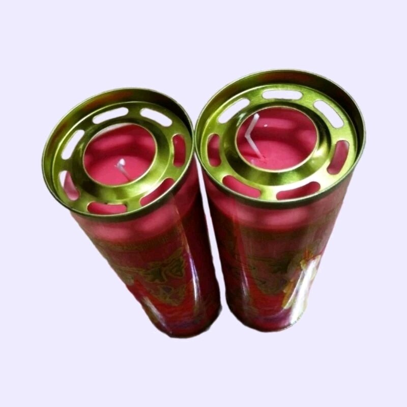 1 đôi đèn cầy sáp bơ cháy 5 ngày
