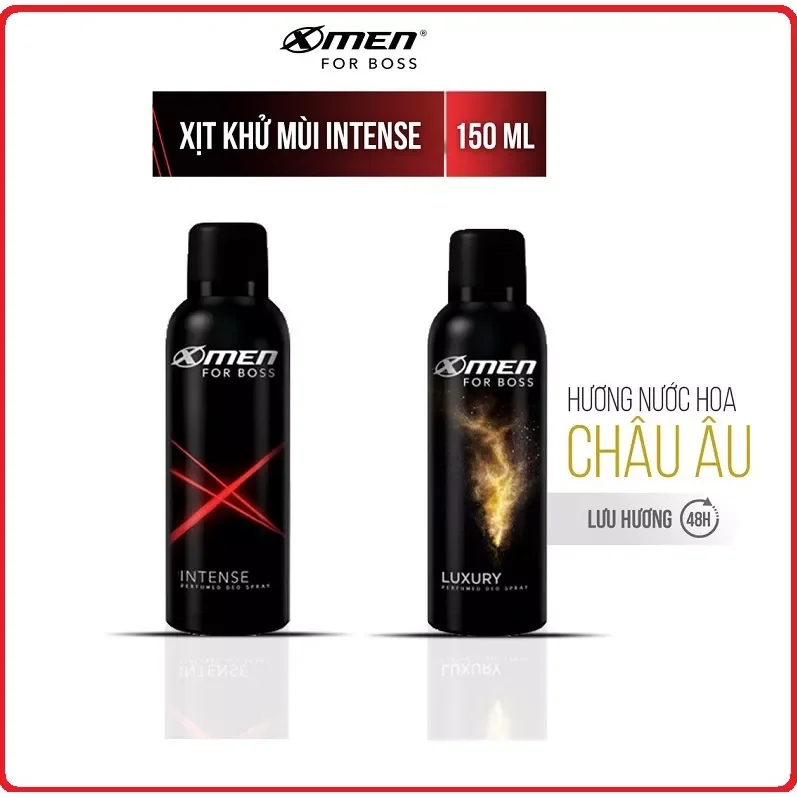 Xịt khử mùi nước hoa Xmen For Boss 150ml