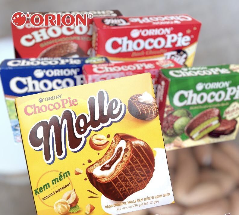 Combo 12 cái bánh chocopie orion vị ngẫu nhiên