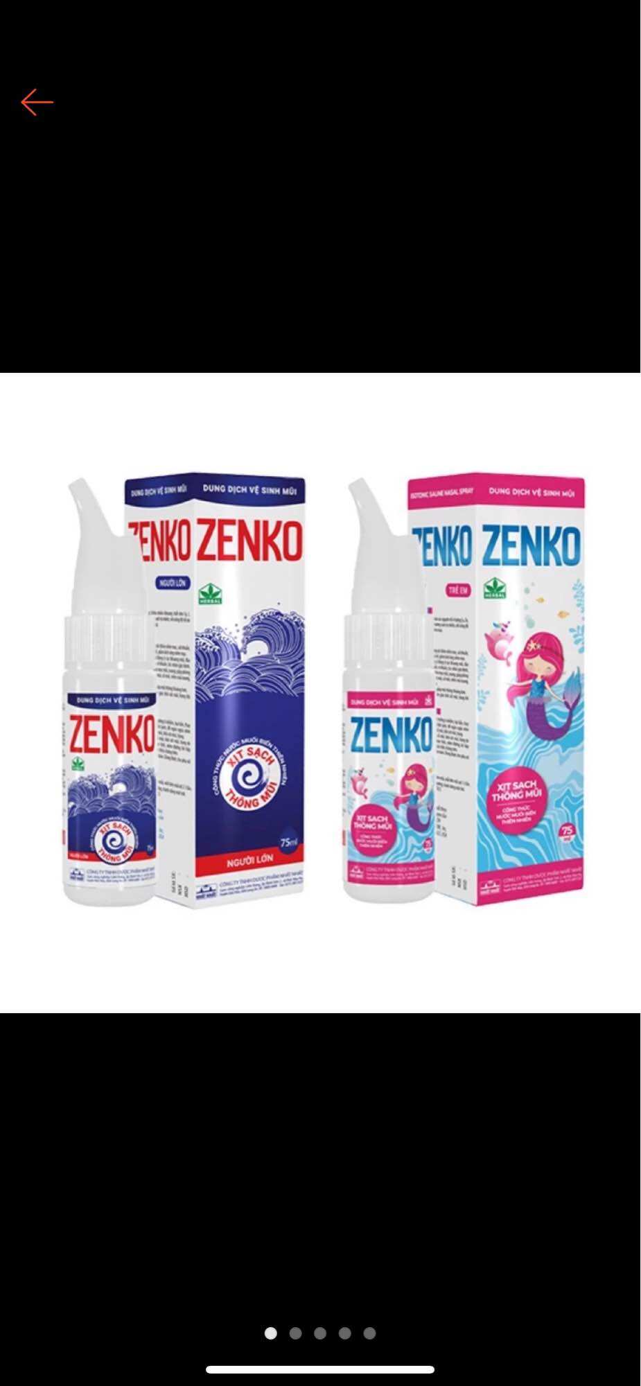 Dung dịch vệ sinh mũi zenko - 75ml