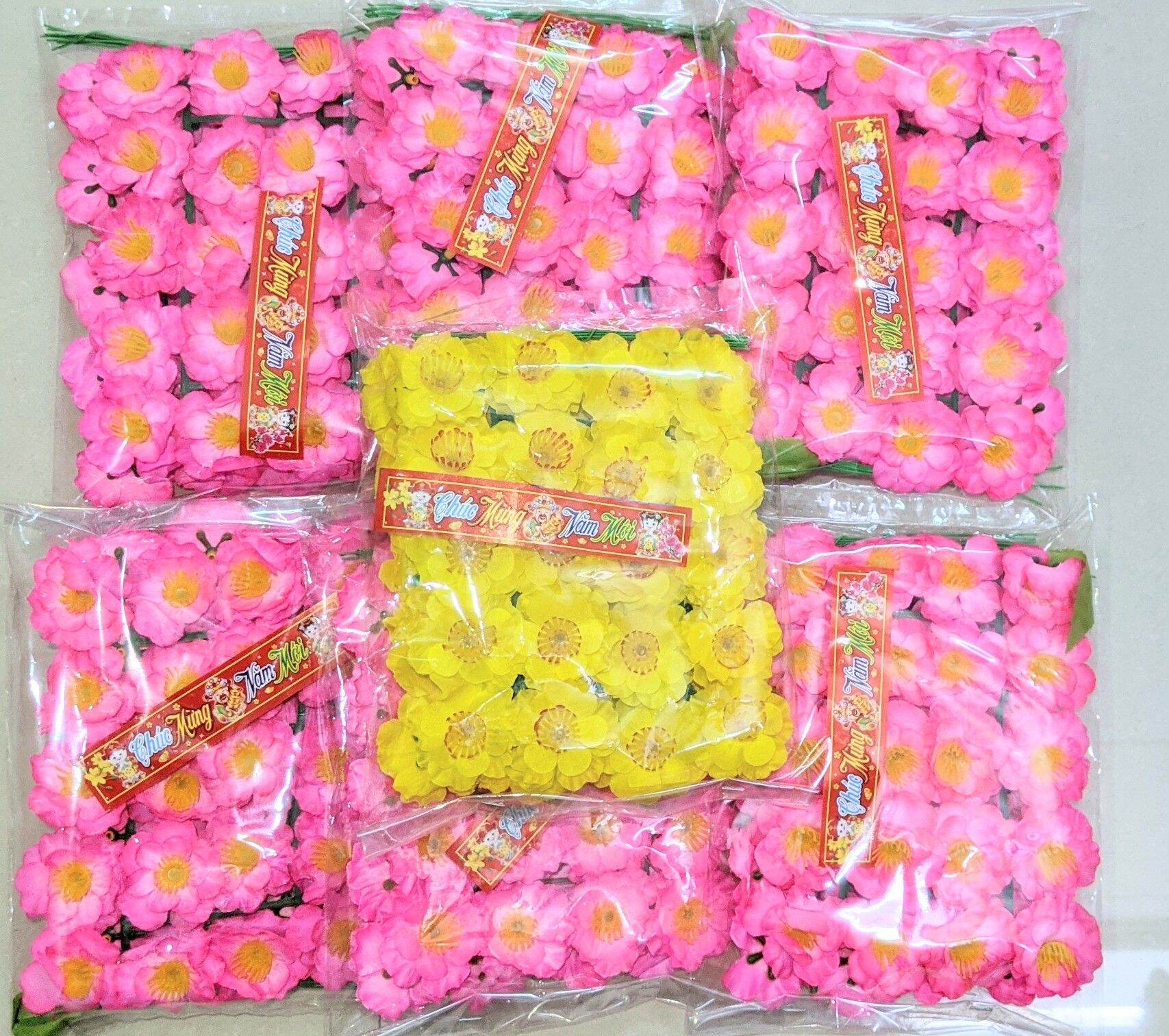 [HCM]Hoa mai bịch trang trí tết  (combo 10 bịch)