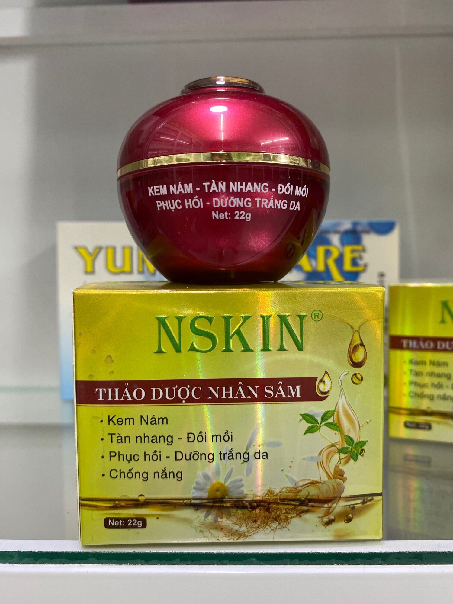 Kem nám Thảo dược nhân sâm NSKIN (hộp 22g)