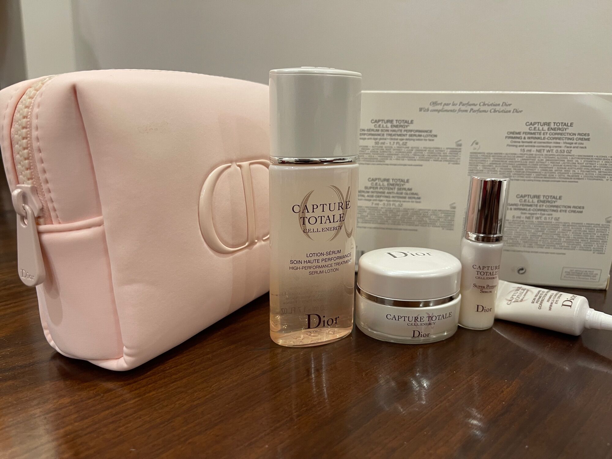 Bộ dưỡng da Dior mini kèm box và túi siêu đẹp