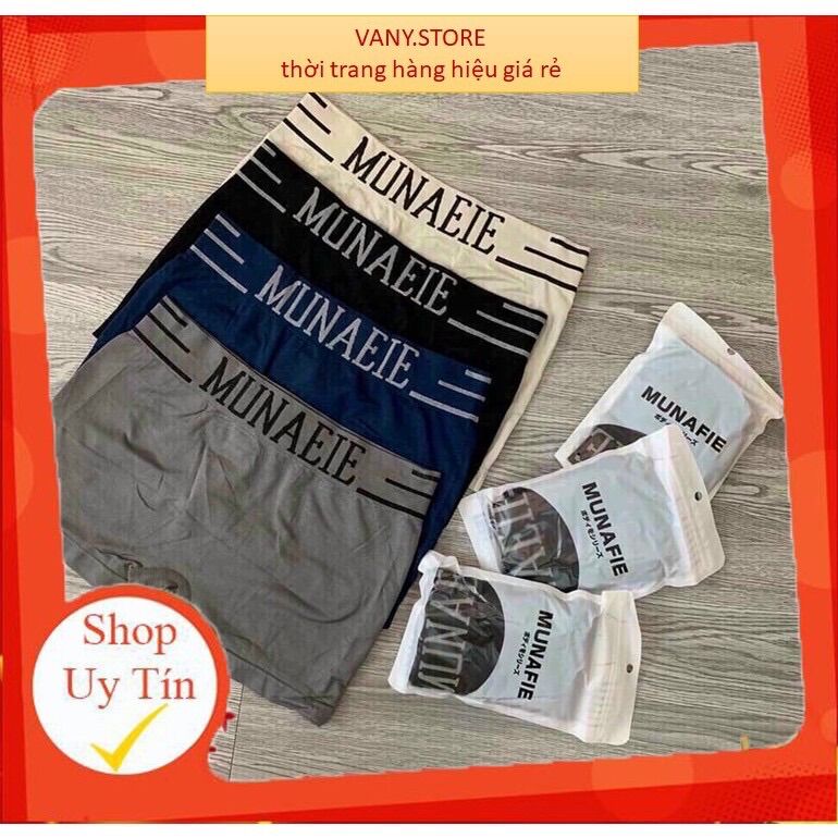 Quần sịp đùi nam cotton❤️sịp đùi munafie nhật bả- sịp nam đúc co dãn 4 chiều mẫu 9798