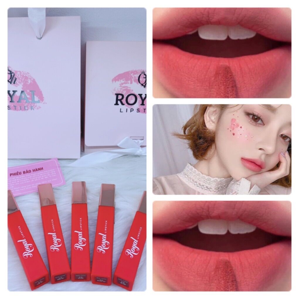 [ Son Kem lì Royal Lipstick_Siêu lỳ,Mềm môi_màu chuẩn]