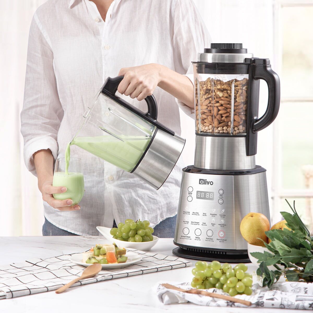 [CHÍNH HÃNG] Máy Làm Sữa Hạt OLIVO X20 PLUS - Thương Hiệu Mỹ 🇺🇸