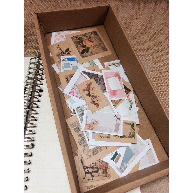 Combo 80 món bullet journal gồm sticker và giấy note trang trí sổ tay, planner