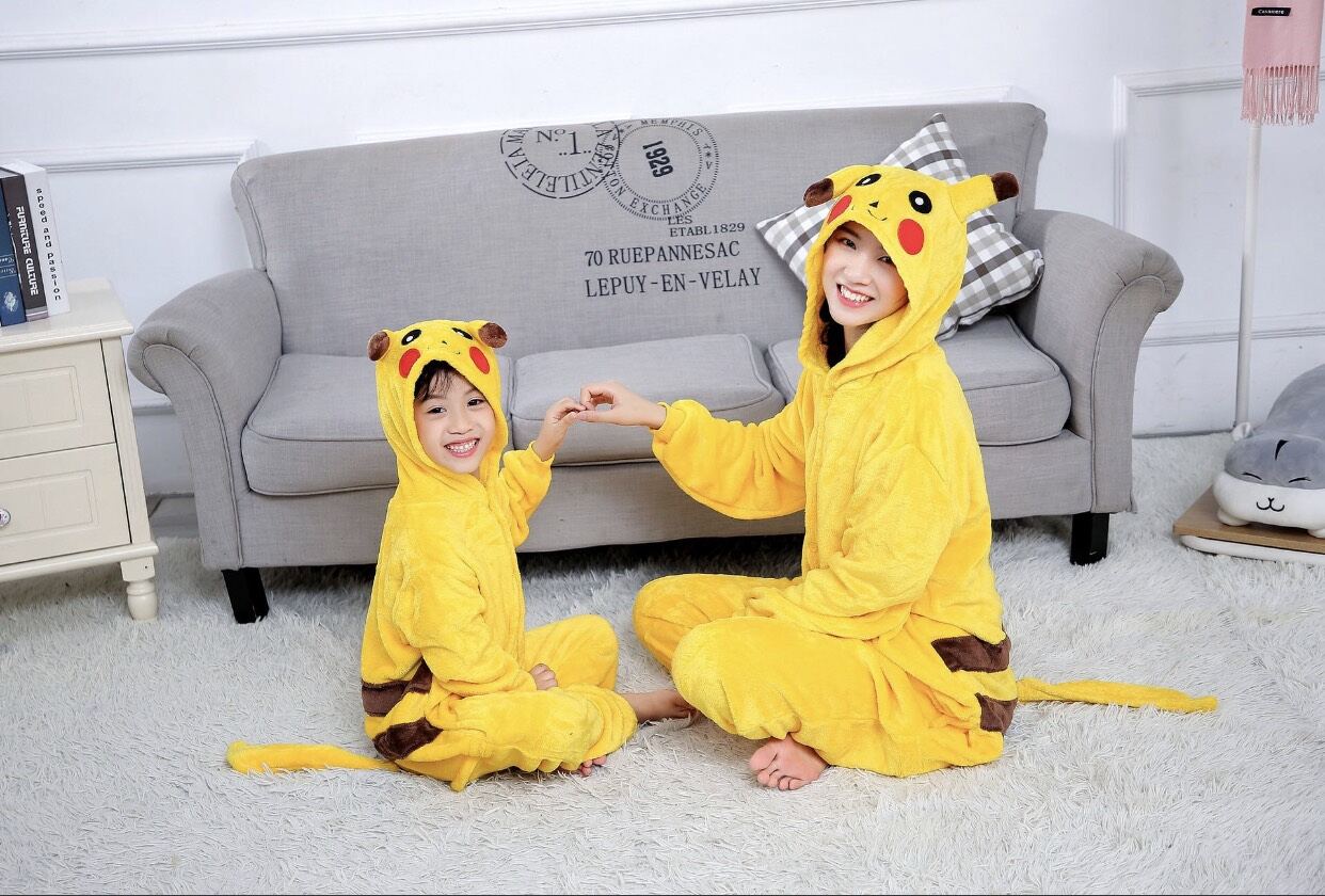 1 bộ đồ thú Pikachu nhiều size