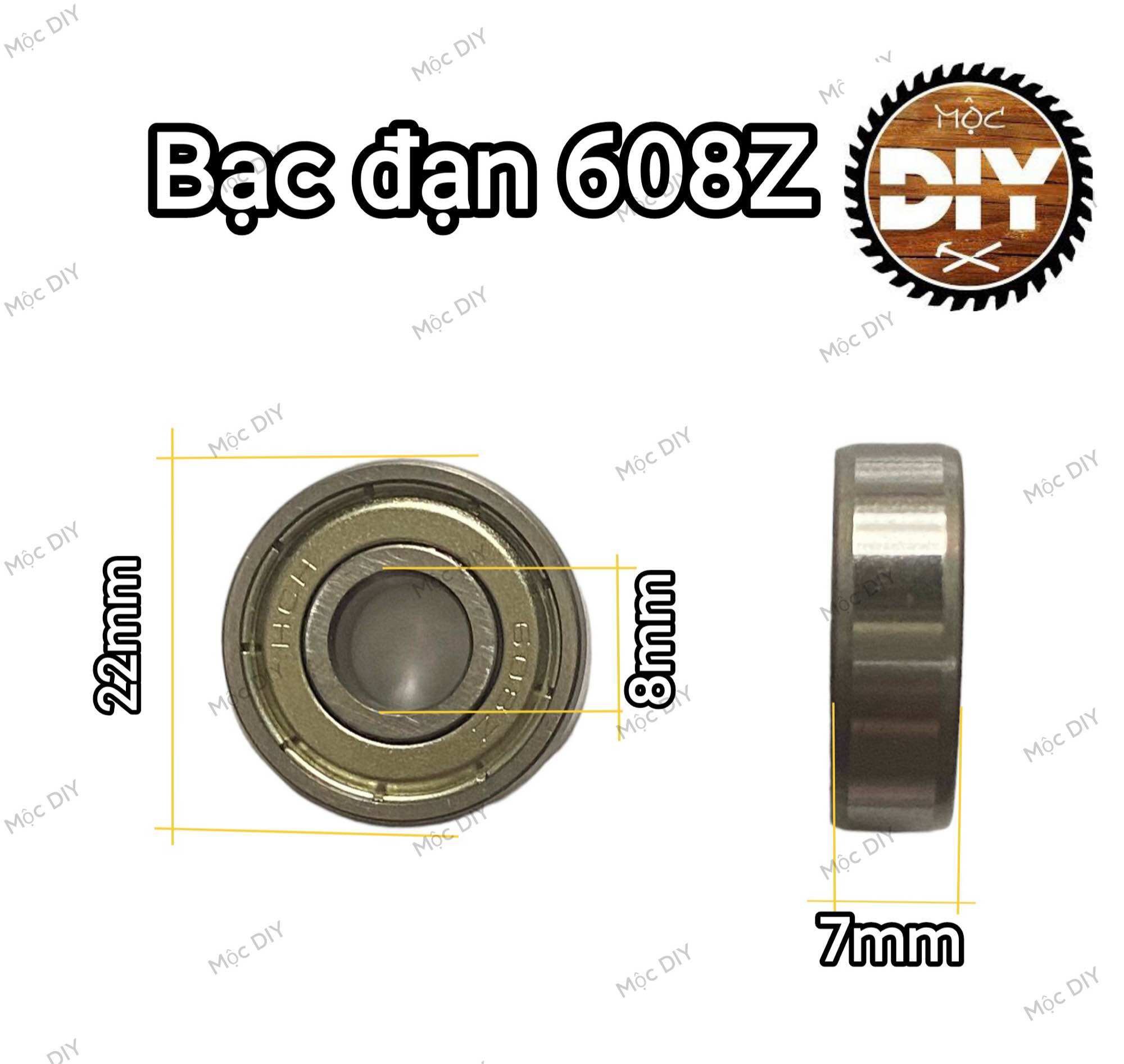Vòng bi 608z/ bạc đạn 608 8x22x7