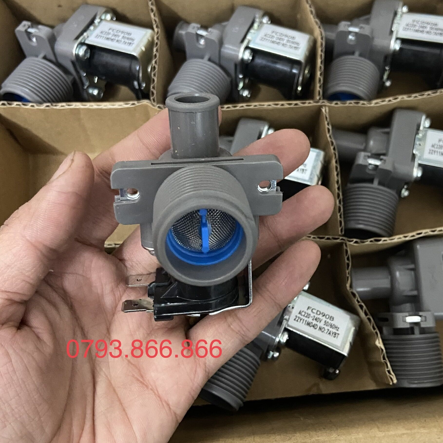 Van cấp nước máy giặt đa năng ( van đơn - loại tốt ) - van điện từ cấp nước máy giặt