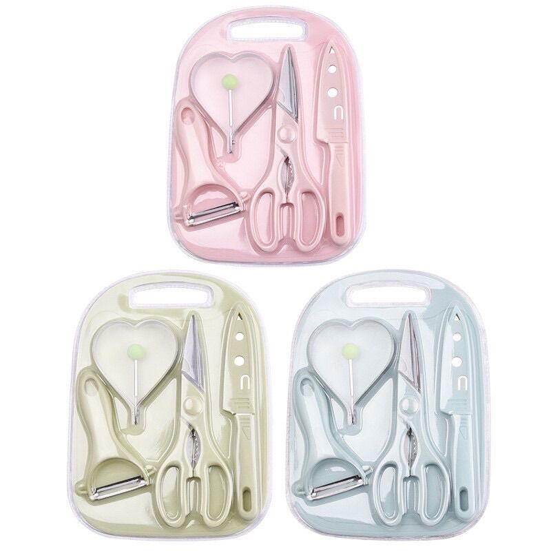 Bộ dao thớt chế biến ăn dặm cho bé