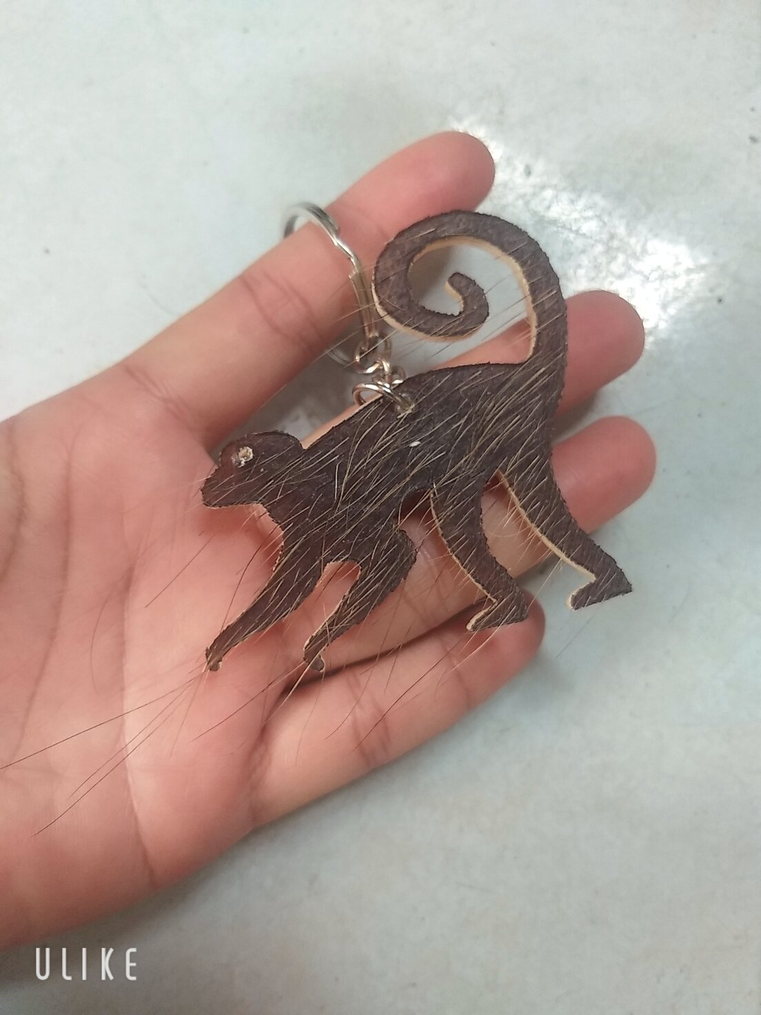 Móc khóa da trâu tuổi Thân