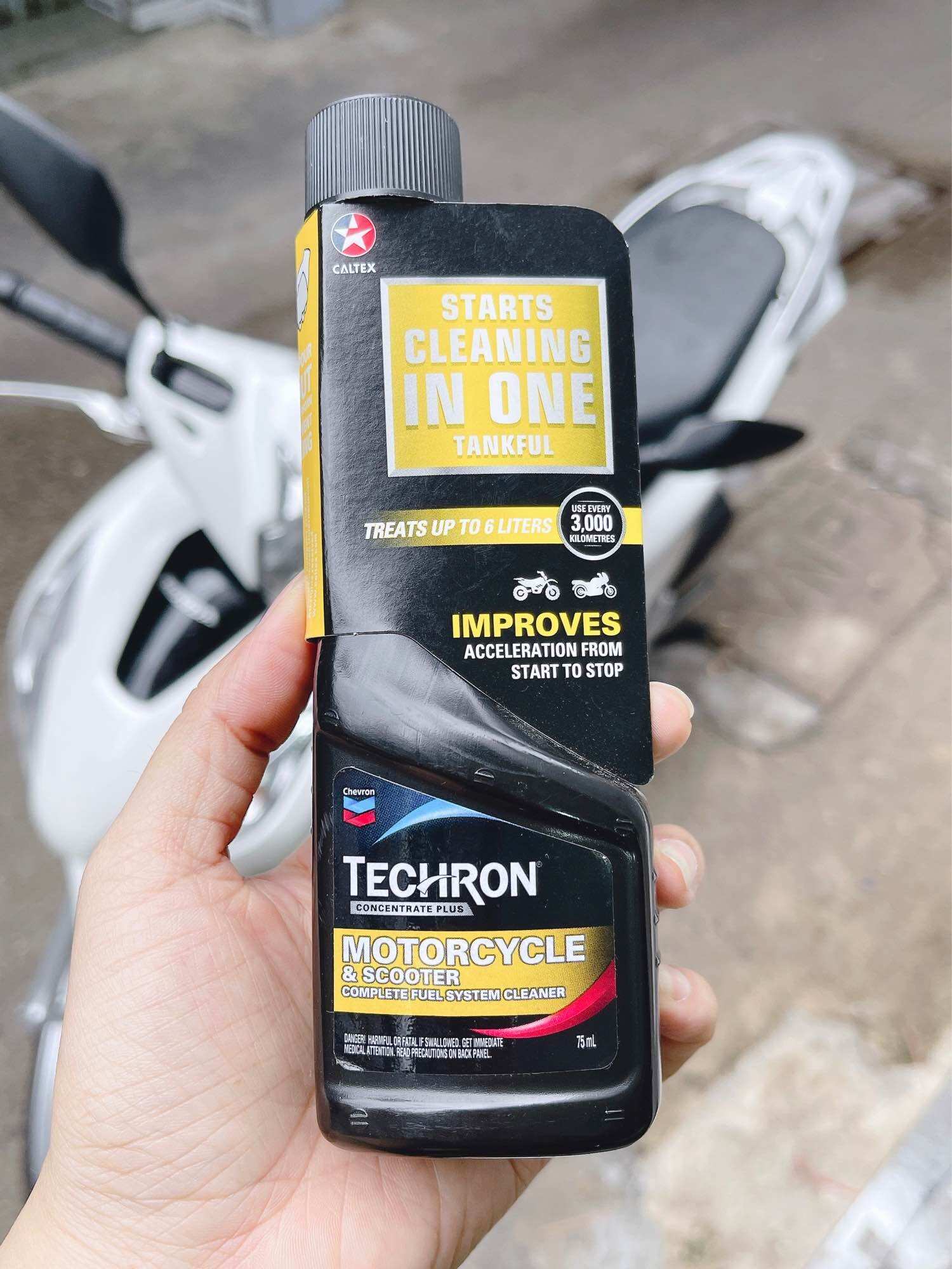 Chai carbon súc bét xăng Catex 75ml, phụ gia vệ sinh buồng đốt Techron