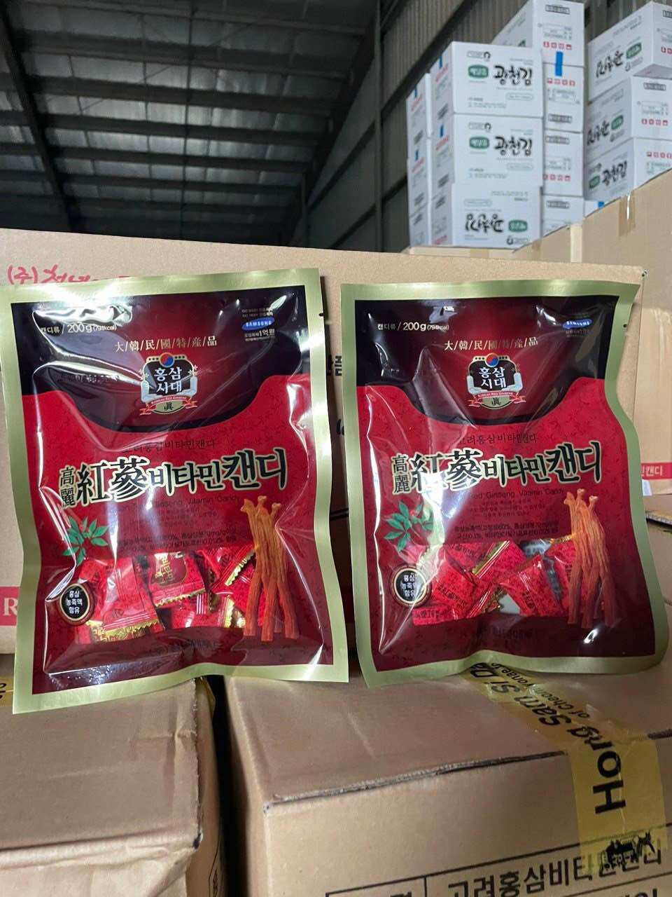 Kẹo hồng sâm đỏ Hàn Quốc