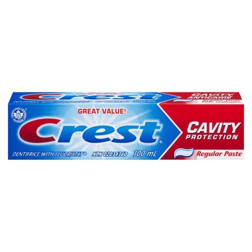Kem đánh răng crest cavity protection toothpaste - regular 100ml