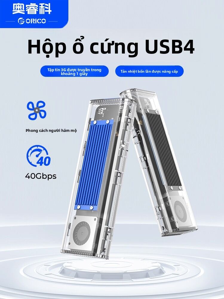 Orico | Thunderbolt 3/4/5 Compatible SSD Enclosure 40Gbps Giá 1,046,000 Đồng*Miễn phí vận chuyển