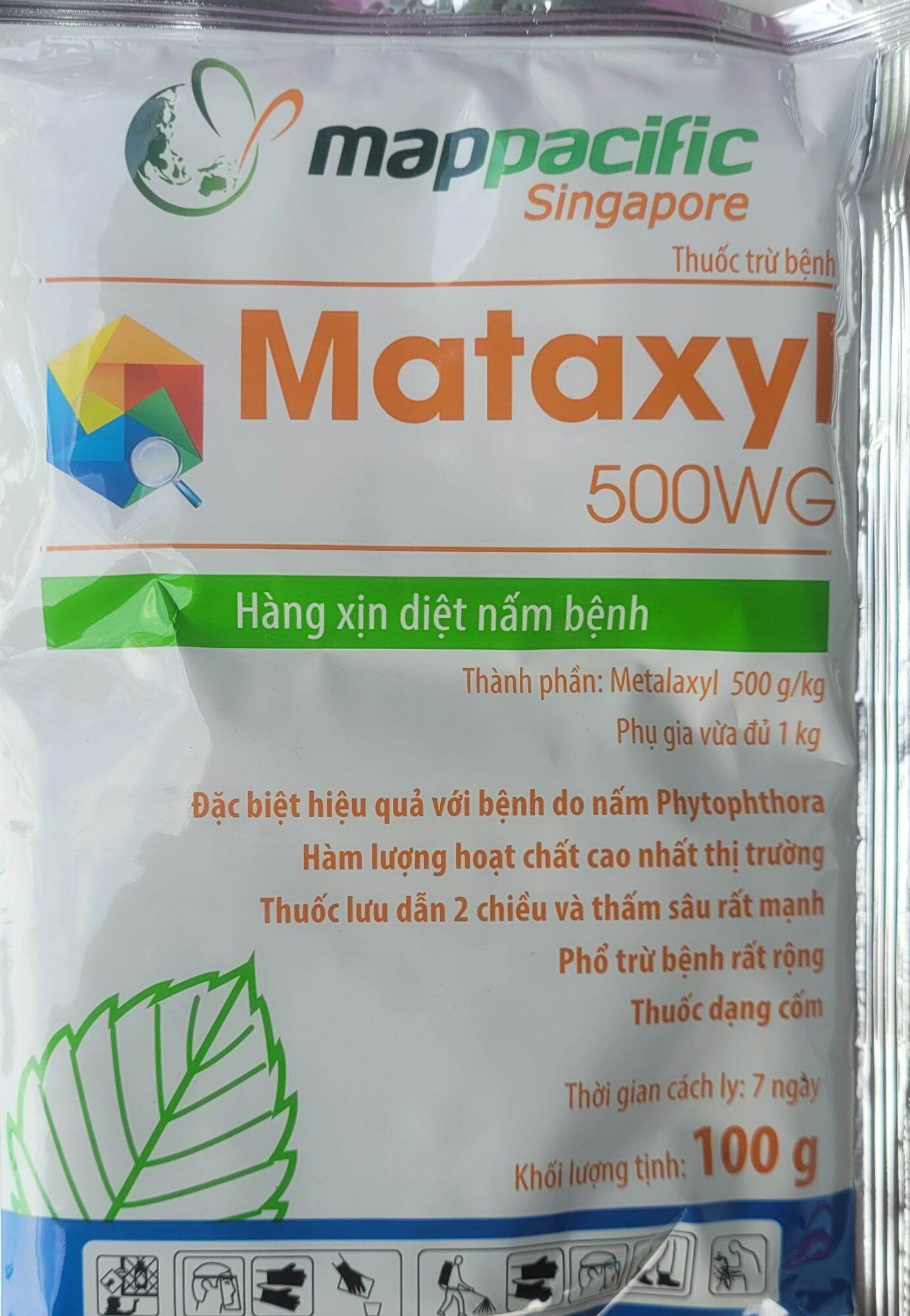 Thuốc trừ bệnh Mataxyl 500WP gói 100gr,