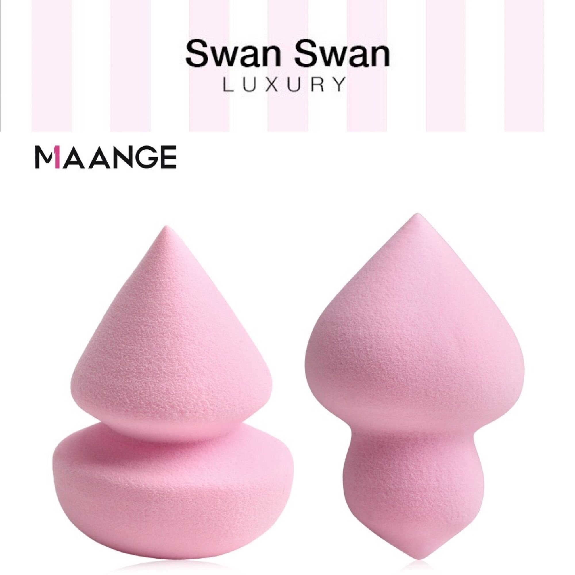 Bông Mút Tán Kem Nền Maange Hồng