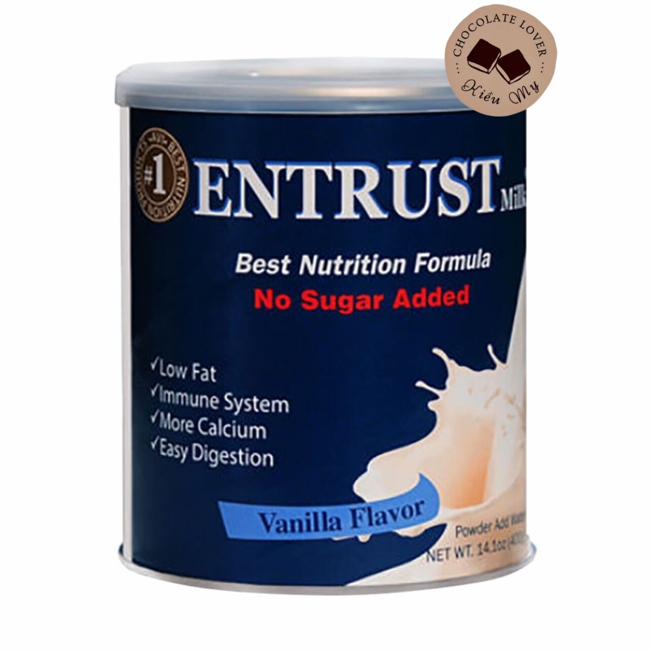 Sữa bột không đường Entrust Mỹ 400g