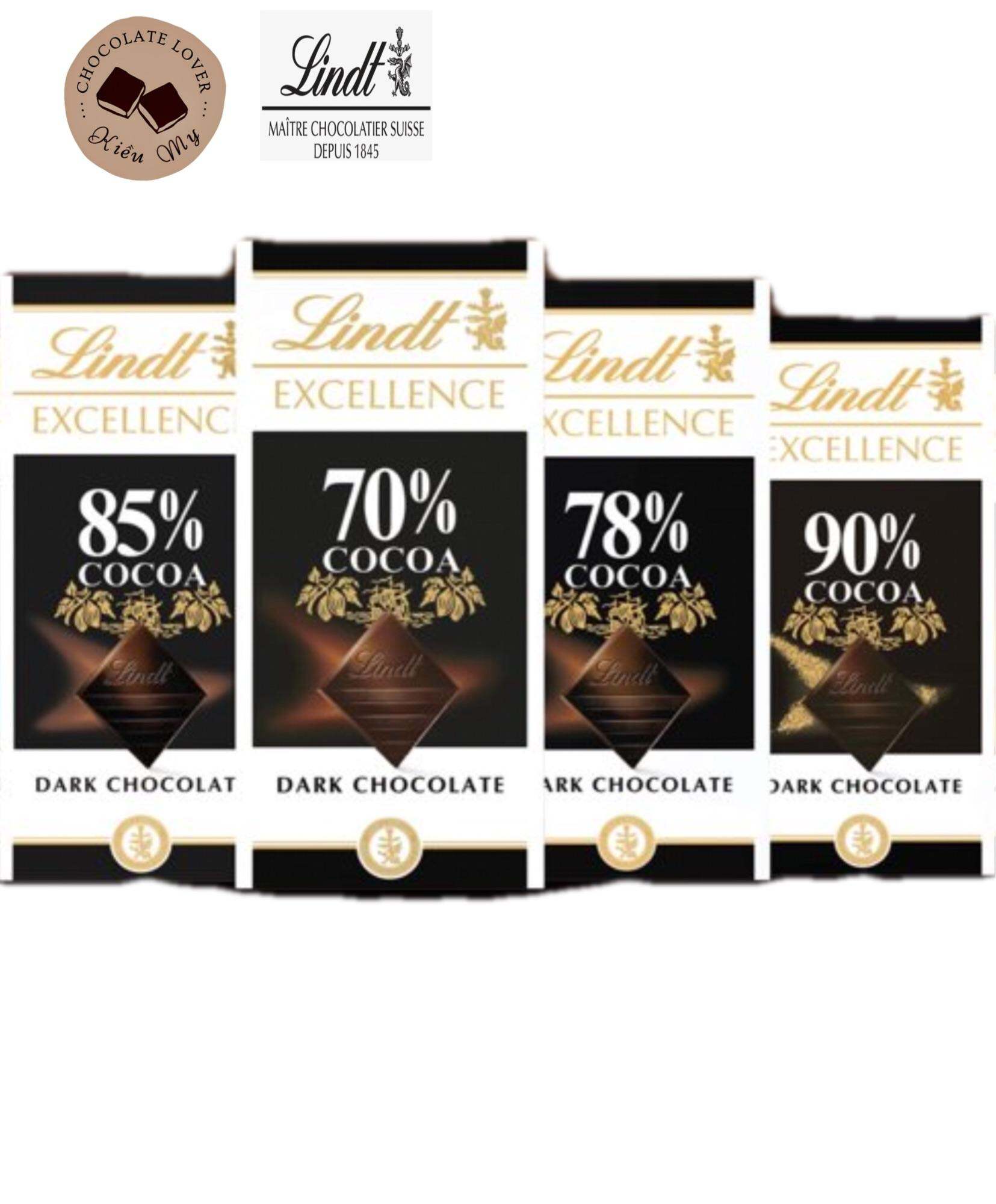 KẸO SOCOLA MỸ  ĐẮNG LINDT MỸ 70%, 78%, 85%, 90% CACAO