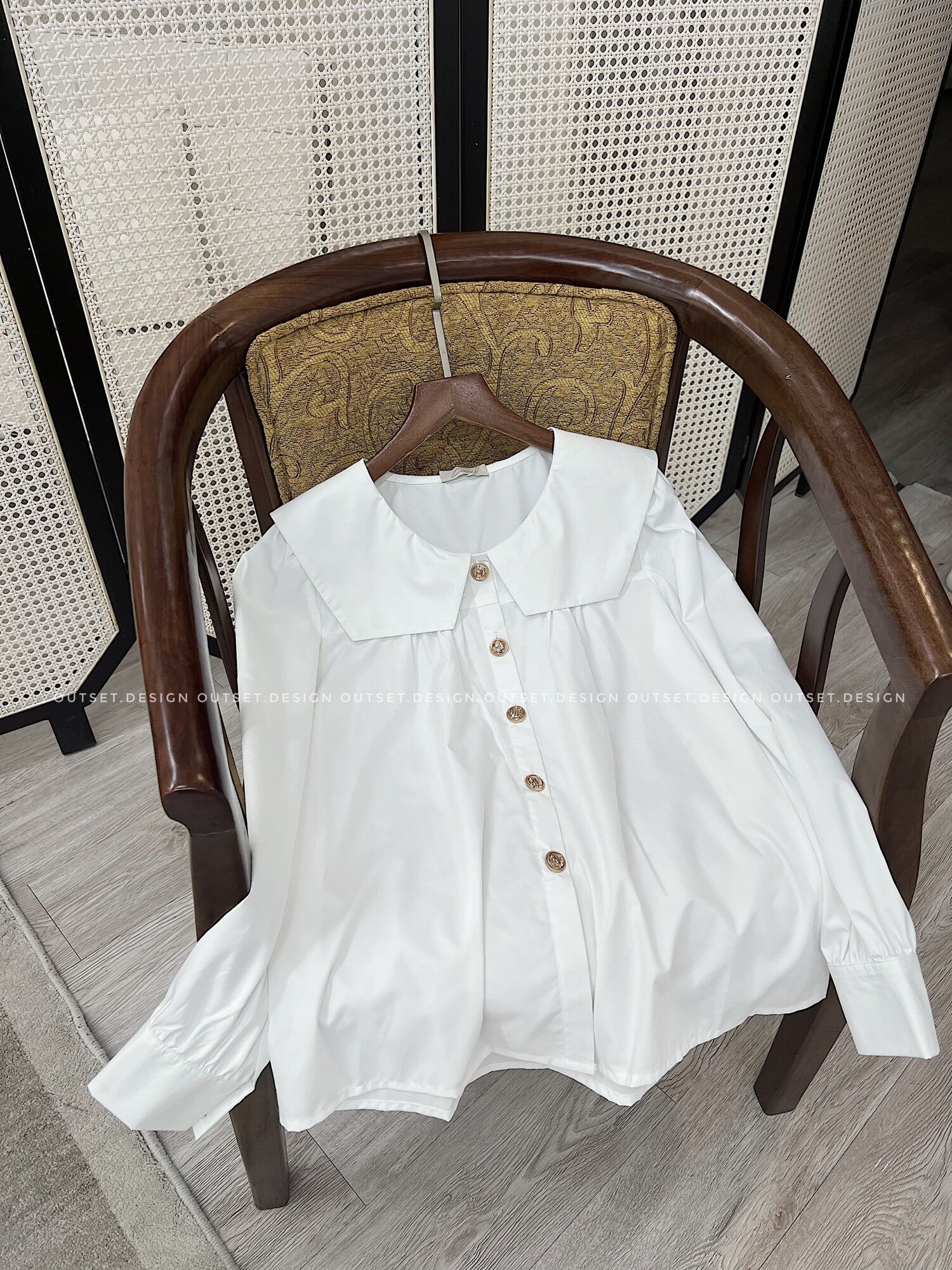 OUTSET - Áo sơ mi PaPai cổ thuỷ thủ